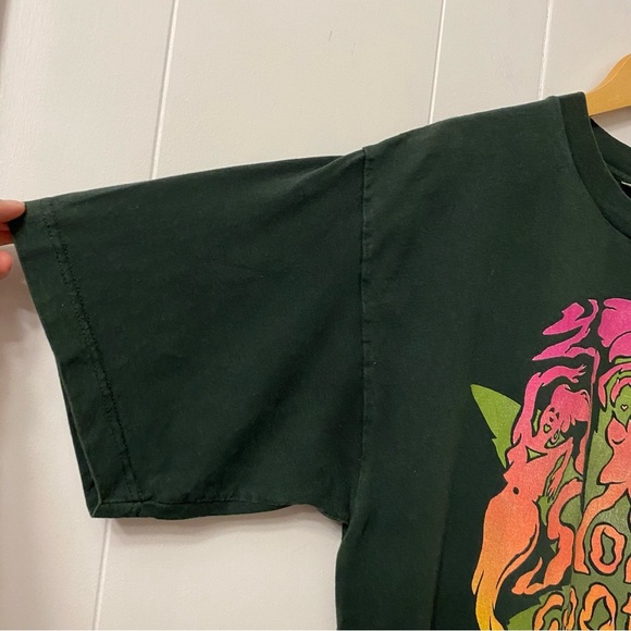 Vintage 1997 Smokin Grooves Band Tee Cypress Hill OutKast Concert Green Tour 97 - Picture 8 of 13